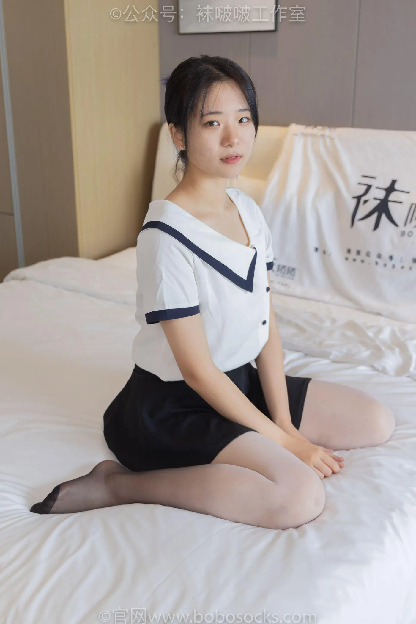 [BoBoSocks袜啵啵]NO.089 小淳-高跟鞋、黑白渐变丝袜 [140P]插图2